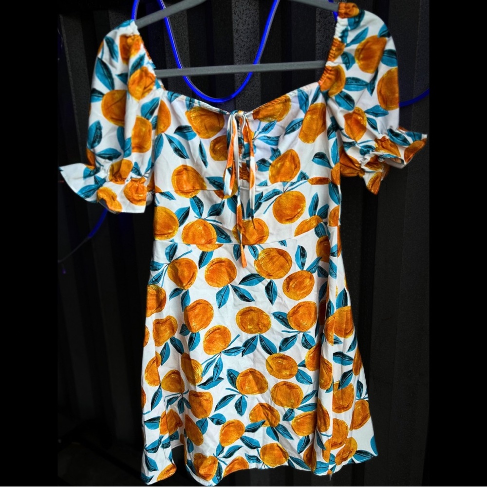 Orange Fruit Dress